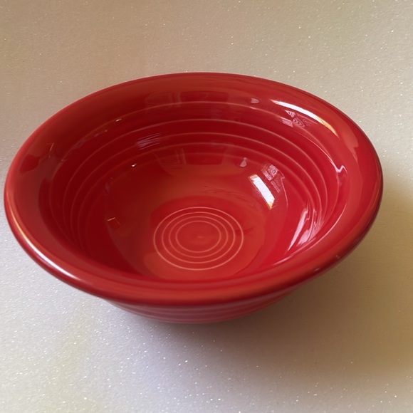 Scarlet Red Fiesta Fiestaware Homer Laughlin Salsa Fruit Bowl 5” - Picture 7 of 7